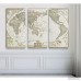 Astoria Grand 'National Geographic World Map' Graphic Art Print Multi-Piece Image on Wrapped Canvas ARGD2318