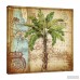 Bay Isle Home 'Antique Palm Tree' Graphic Art Print on Wrapped Canvas BYIL1289