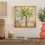 Bay Isle Home 'Antique Palm Tree' Graphic Art Print on Wrapped Canvas BYIL1289