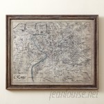 Birch Lane™ Sepia Rome Map Framed Print BL6169