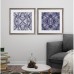 Bungalow Rose 'Inky Kaleidoscope' 2 Piece Framed Graphic Art Print Set BGRS8443