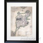 Buy Art For Less 'Boston Vintage Map' by Brandi Fitzgerald Framed Graphic Art BYAR3056