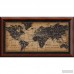 Darby Home Co Old World Map Framed Graphic Art DBYH5479