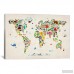 East Urban Home 'Animal Map of the World II' Graphic Art Print ESRB6929