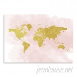 East Urban Home 'Map' Graphic Art Print on Wrapped Canvas EUNH2697