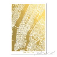 East Urban Home 'New York City Caps' Graphic Art Print ETHG0327