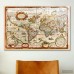 East Urban Home 'Vintage Map' Graphic Art on Wrapped Canvas ETRB1003