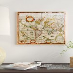 East Urban Home 'Vintage Map' Graphic Art on Wrapped Canvas ETRB1003