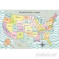East Urban Home The United States of America Graphic Art on Wrapped Canvas USSC5575