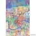 East Urban Home Urban Rainbow Street Map Series: New Orleans, Louisiana, USA Graphic Art on Wrapped Canvas USSC7065