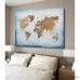 Ebern Designs 'Washy World Map' Oil Painting Print on Wrapped Canvas EBRD2304