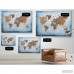 Ebern Designs 'Washy World Map' Oil Painting Print on Wrapped Canvas EBRD2304
