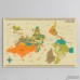 Langley Street Upside Down New World Map Graphic Art on Wrapped Canvas LGLY3740