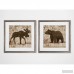 Loon Peak 'Moose Bear Crossing' 2 Piece Framed Graphic Art Print Set LNPE3591