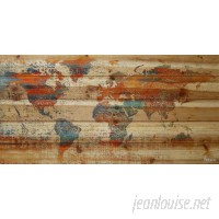 Marmont Hill 'Warm World' Painting Print on Natural Pine Wood MAAX7808