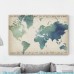 Marmont Hill Watercolor World Map Painting Print on Wrapped Canvas MAAX3471