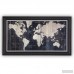 Mercury Row 'Old World Map Blue' Framed Graphic Art on Wrapped Canvas MCRW5265