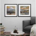 Rosecliff Heights 'Distant islands' 2 Piece Framed Graphic Art Print Set ROHE8638