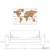 Union Rustic 'Distressed World Map' Graphic Art Print on Canvas UNRS5128
