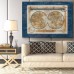 WexfordHome Blueprint of the World by Carol Robinson Graphic Art on Wrapped Canvas WEXF1666