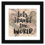 Zipcode Design 'Let's Travel the World' Textual Art ZPCD5165