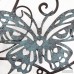 AdecoTrading Flower and Butterfly Urban Design Metal Wall Décor ADEC2672
