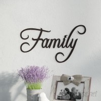Fleur De Lis Living Family Word Sign Fancy Script Wall Décor SATW1000