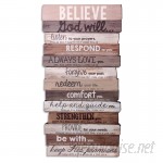 LighthouseChristianProducts Believe Stacked Wood Word Study Wall Décor LHCP1114