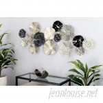 Bloomsbury Market Contemporary Solid Floral Disc Montage Wall Decor BLMT8354