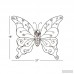 Cole Grey Metal Butterfly Wall Décor COGR1637