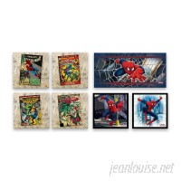 Gallery Direct 'Spider-Man Comic Covers and Ultimate Spider-Man Assortment' 7 Piece Graphic Art Print Set on Canvas HADN1177