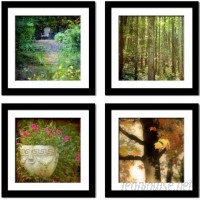 Red Barrel Studio 'Magical Forest' 4 Piece Framed Photographic Print Set RDBT6893