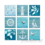 Rosecliff Heights 'Nautical Life' 9 Piece Graphic Art Print on Wrapped Canvas BDEE4390