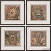 World Menagerie 'Persian Carpet' 4 Piece Framed Graphic Art Set WDMG8189