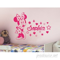Decal House Minnie Mouse Personalized Name Wall Decal DEHO1052