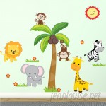 DecaltheWalls Jungle Theme Fabric Wall Decal DTWA1120