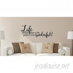 Enchantingly Elegant LIfe Doesn't Have to Be Perfect Vinyl Wall Decal ENCE1336