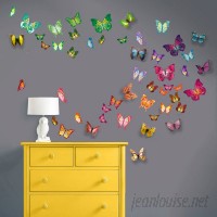 Harriet Bee Beaird Butterfly 3D Colourful Butterfly Wall Decal HRBE1006
