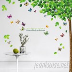 Harriet Bee Beane Leaf 3D Colourful Butterfly Sticker Wall Decal HRBE1008