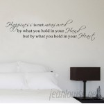 Pop Decors Happiness Is Not Measured by What You Hold in Your Hand Wall Decal POPD1112