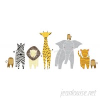 Pop Lolli Gingiber 8 Piece Safari Animal Wall Decal Set PLLI1083