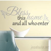 Room Mates Peel and Stick 25 Piece Bless This Home Wall Decal RZM2479