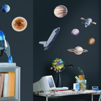 Room Mates Studio Designs 24 Piece Space Travel Wall Decal RZM1067