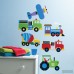 Wallies Kids Trains, Planes and Trucks Wall Decal WXS1168