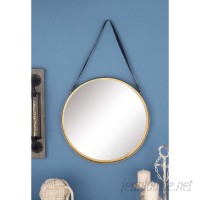 Cole Grey Metal Round Wall Mirror CLRB3173