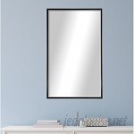 Darby Home Co Rectangle Black Metal Wall Mirror DBYH5338