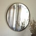 Gracie Oaks Macdougall Round Metal Framed Accent Mirror GRKS2744