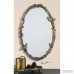One Allium Way Eliana Oval Mirror in Antique Gold Leaf OAWY2974