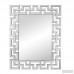 Willa Arlo Interiors Rectangle Ornate Geometric Wall Mirror WLAO1370