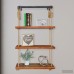 Bungalow Rose Castillon Industrial Modern Pipe Wall Shelf with Adjustable Rope BGRS7683
